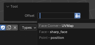 Geometry Node tools attribute search